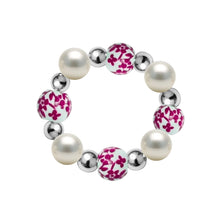 Blue Rose | Beaded Stretchy Ring