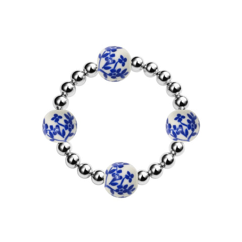 Orchid | Beaded Stretchy Ring