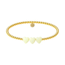 Triple Heart | Beaded Opal Bracelet