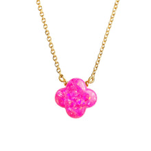 Clover Small | Gold Filled Opal Necklace