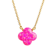 Clover Medium | Gold Filled Opal Necklace