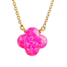 Clover Large | Gold Filled Opal Necklace