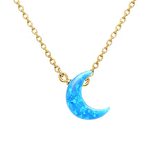 Moon | Gold Filled Opal Necklace