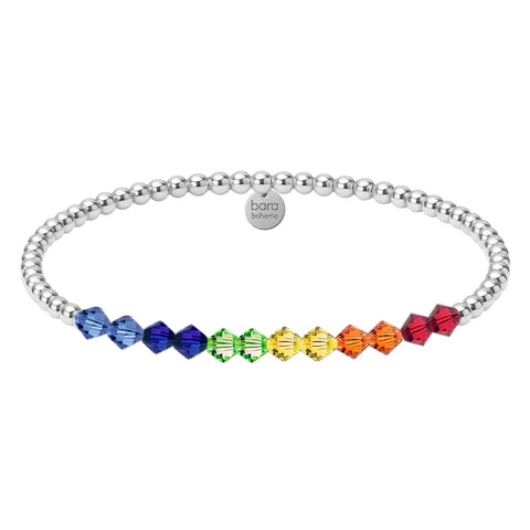 Pride | Gold Filled Beaded Bracelet with Crystals
