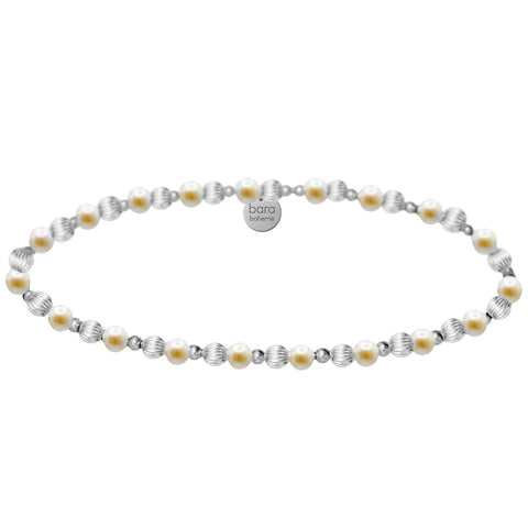 Reece Gold Filled Beaded Bracelet with Pearls
