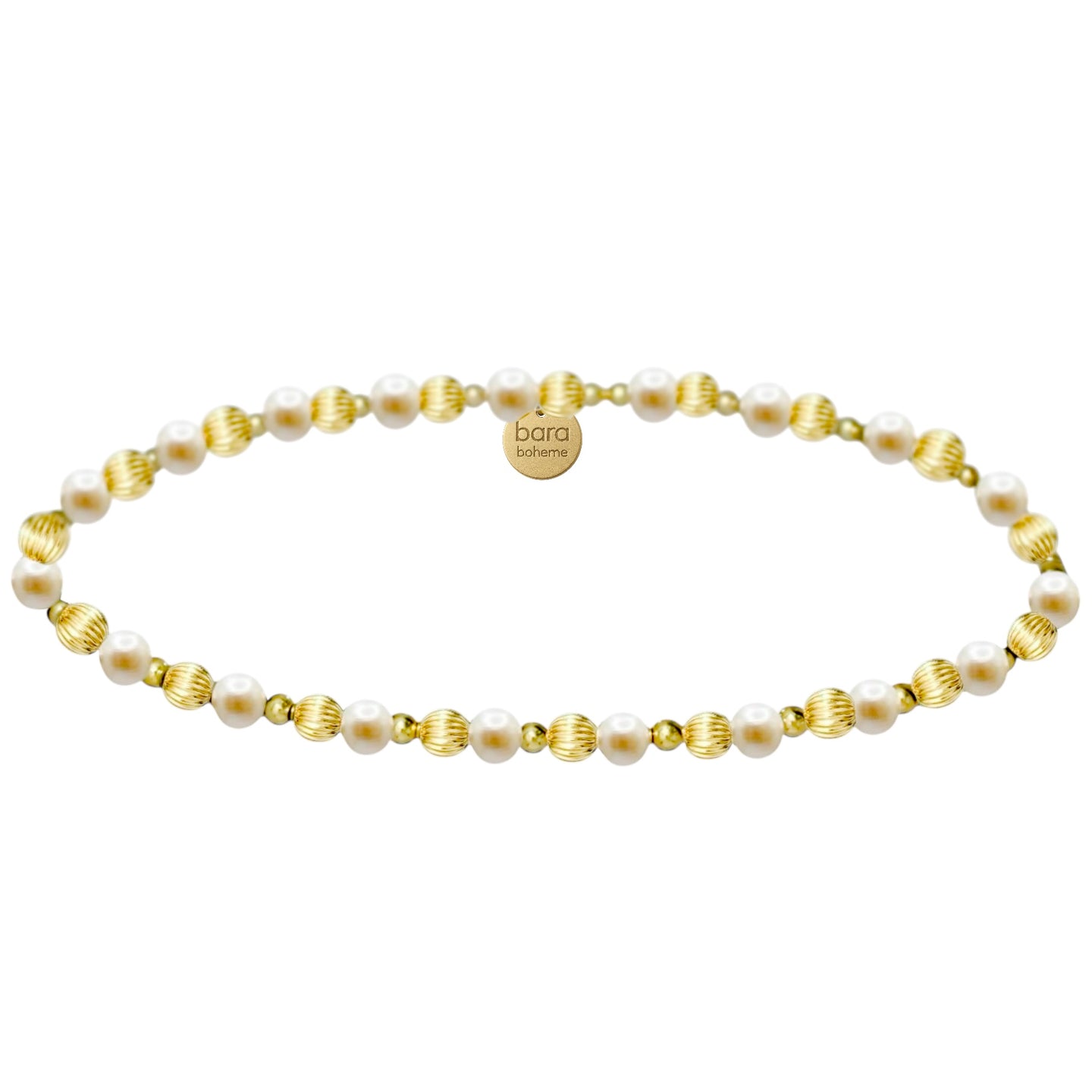 Reece Gold Filled Beaded Bracelet with Pearls