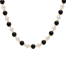 Renee | Beaded Necklace with Black Onyx