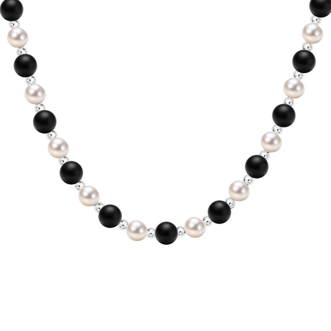 Renee | Beaded Necklace with Black Onyx