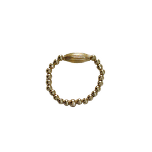 "RUTI" 14k gold-filled ball Stretchy beaded Ring