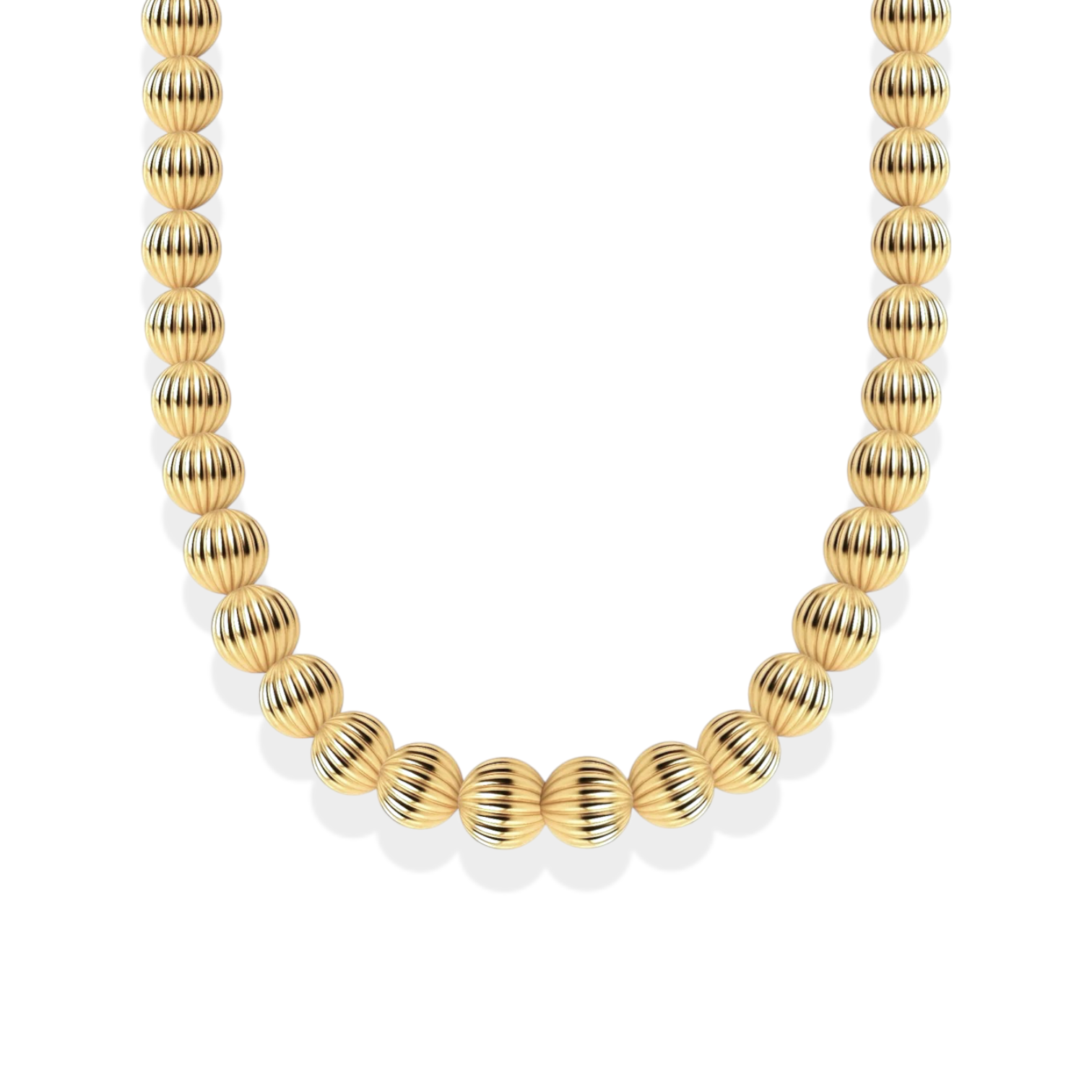 Sophie 7MM | Gold Filled Beaded Necklace