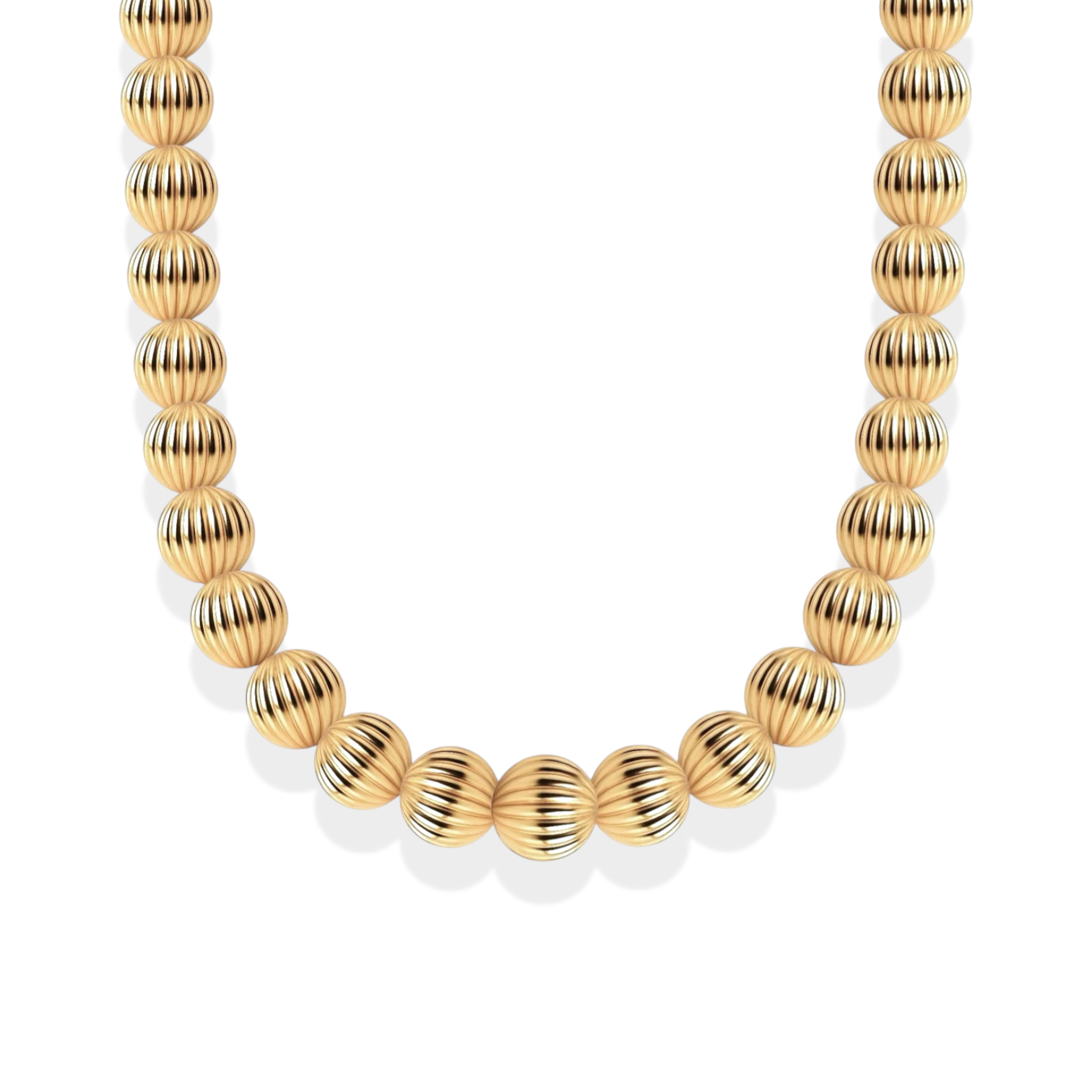 Sophie 8MM | Gold Filled Beaded Necklace