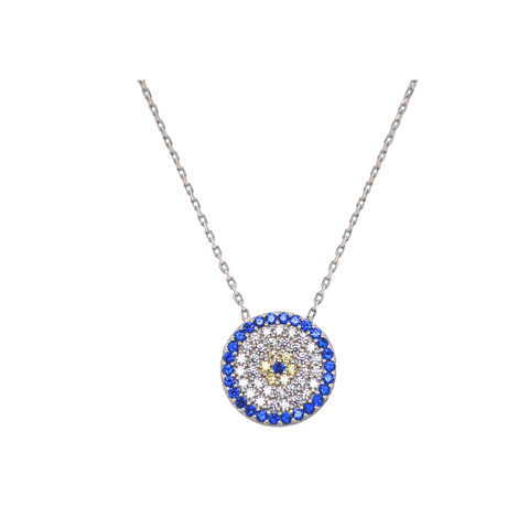 "SELENE" Evil Eye CZ Necklace