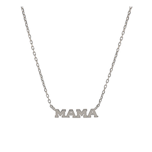 "MAMA PETITE" UPPER CASE Necklace