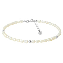 Gold Filled Beaded Anklet with Pearls