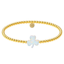 Shamrock Beaded Opal Bracelet