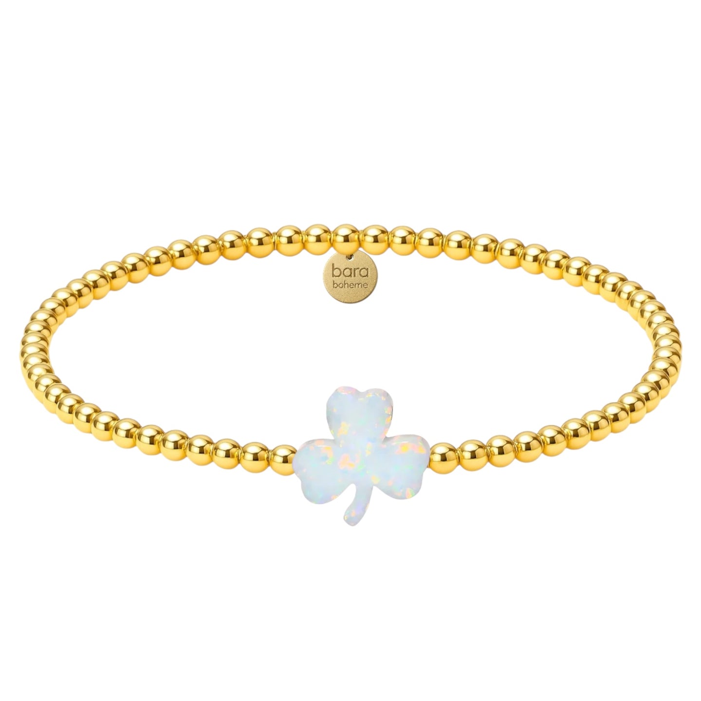 Shamrock Beaded Opal Bracelet