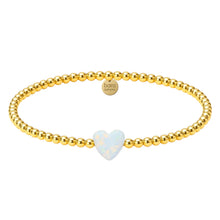 Single Heart MD | Beaded Opal Bracelet