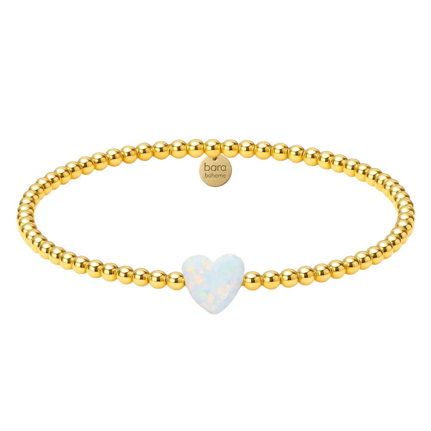 Single Heart MD | Beaded Opal Bracelet