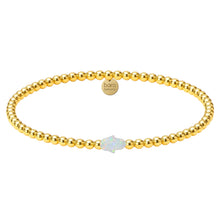 Small Hand Beaded Opal Bracelet