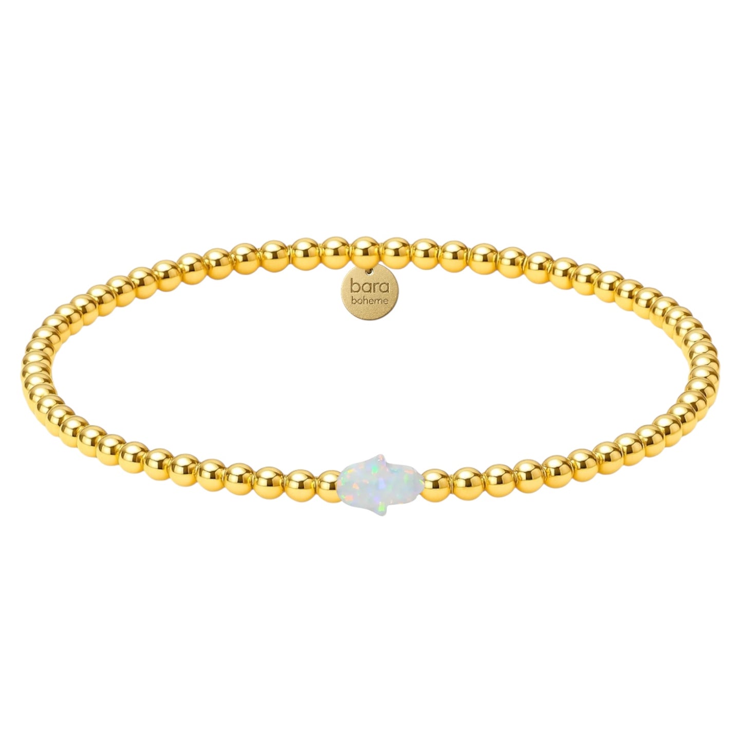 Small Hand Beaded Opal Bracelet