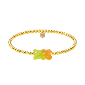 Ombre Gummy Bear | Gold Filled Beaded Bracelet