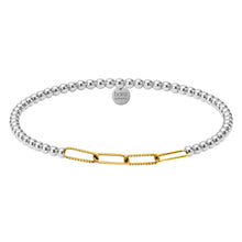Sophie Paperclip Gold Filled Beaded Bracelet