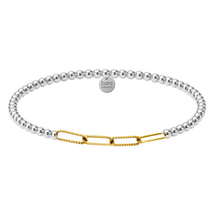 Sophie Paperclip Gold Filled Beaded Bracelet