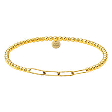Sophie Paperclip Gold Filled Beaded Bracelet