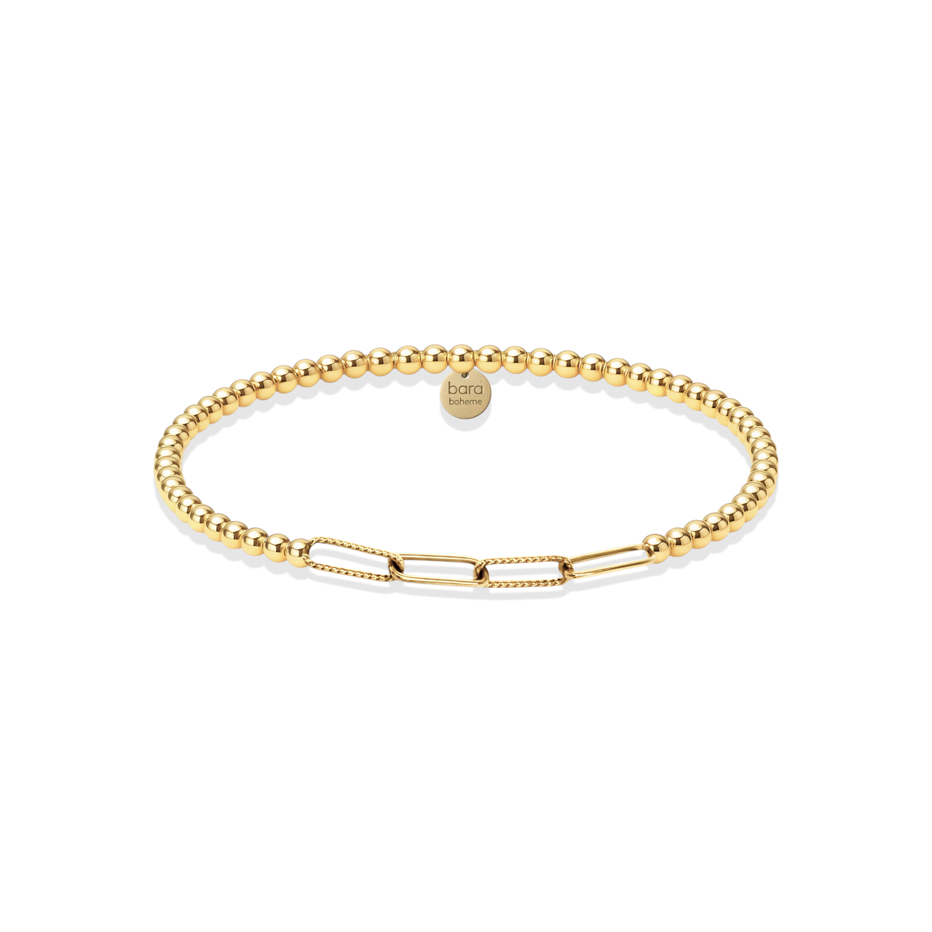 Sophie Paperclip | Gold Filled Beaded Bracelet