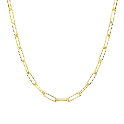 Sophie Paperclip | Gold Plated Necklace