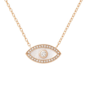 SPHINX | Evil Eye Mother of Peal Necklace