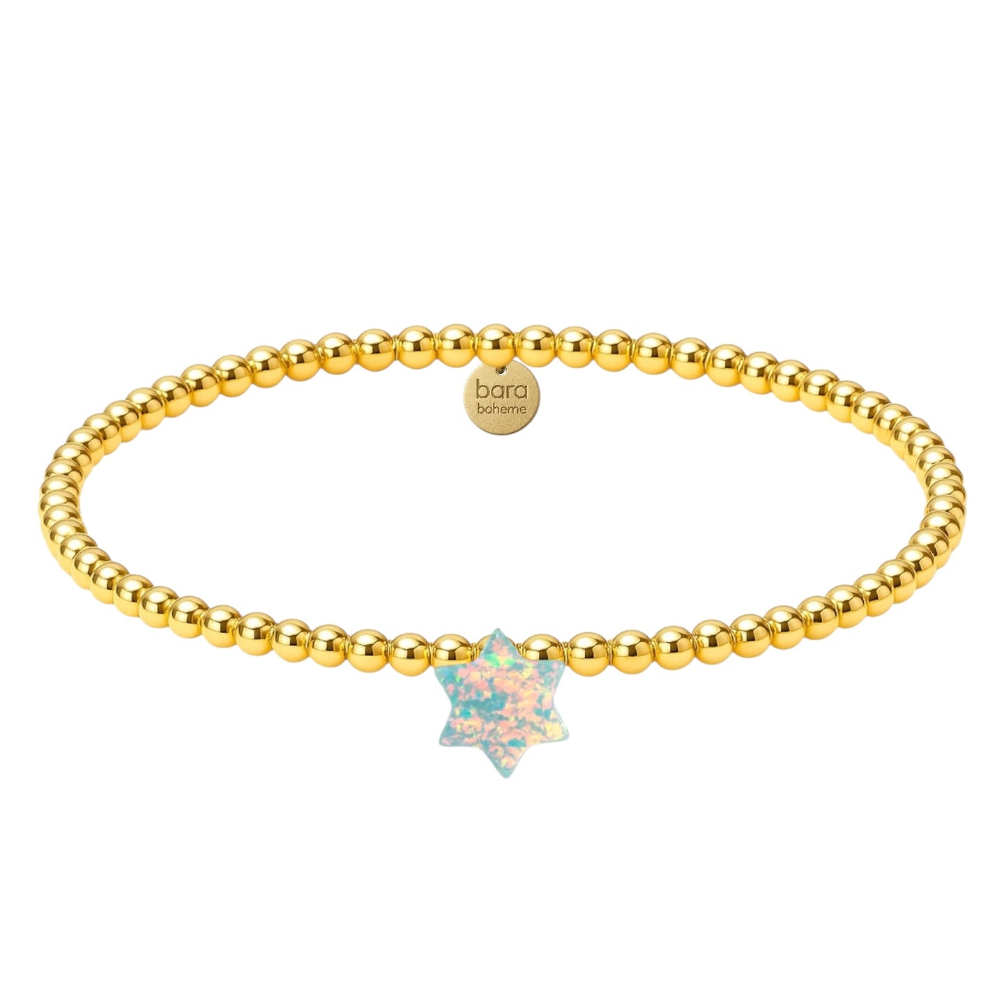 Star of David Beaded Opal Bracelet