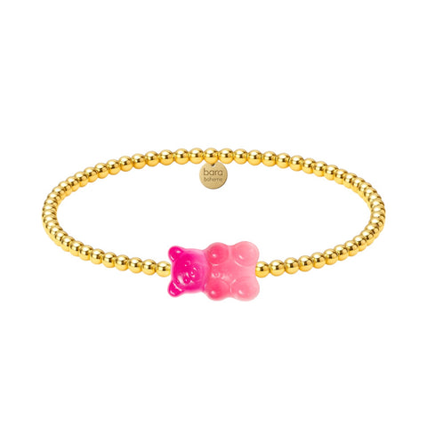 Ombre Gummy Bear | Gold Filled Beaded Bracelet