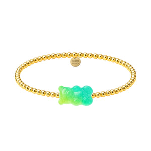 Ombre Gummy Bear | Gold Filled Beaded Bracelet