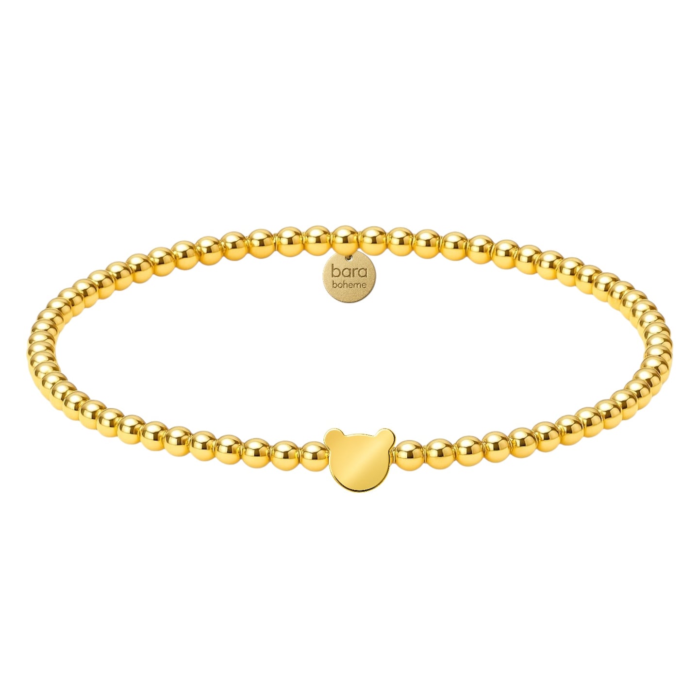 Teddy Bear Gold Filled Beaded Bracelet