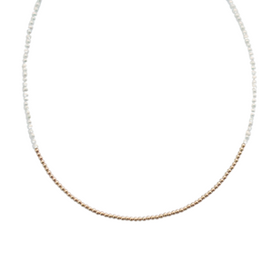 "TERESA" 14K Gold Filled and FWP ball beaded Choker/Necklace