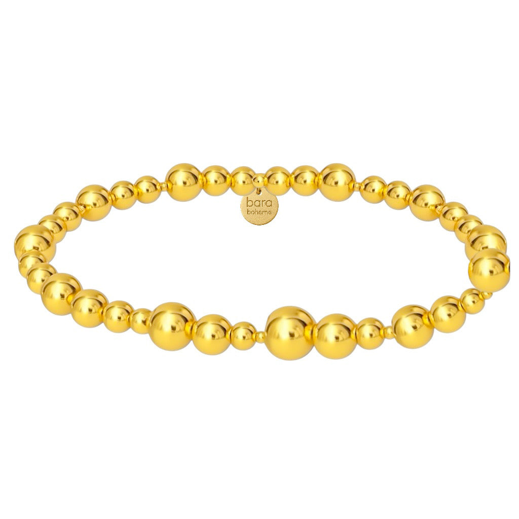 Tiff Gold Filled Beaded Bracelet