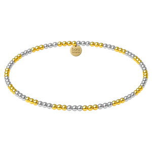 Triple 2Tone 2MM | Beaded Bracelet