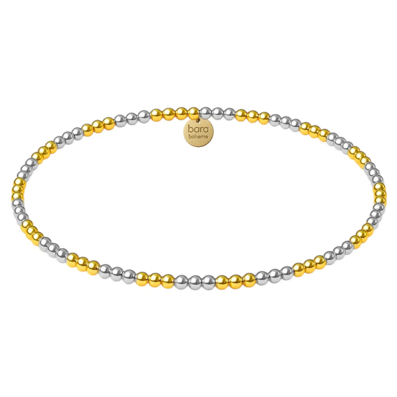 Triple 2Tone 2MM | Beaded Bracelet
