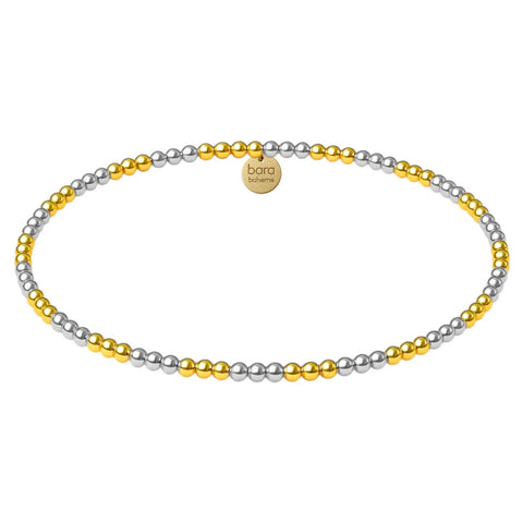 Triple 2Tone 2MM | Beaded Bracelet