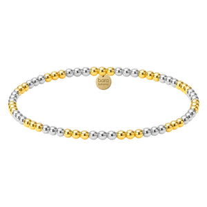 Triple 2Tone 3MM | Beaded Bracelet