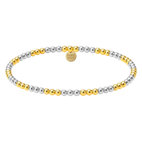 Triple 2Tone 3MM | Beaded Bracelet