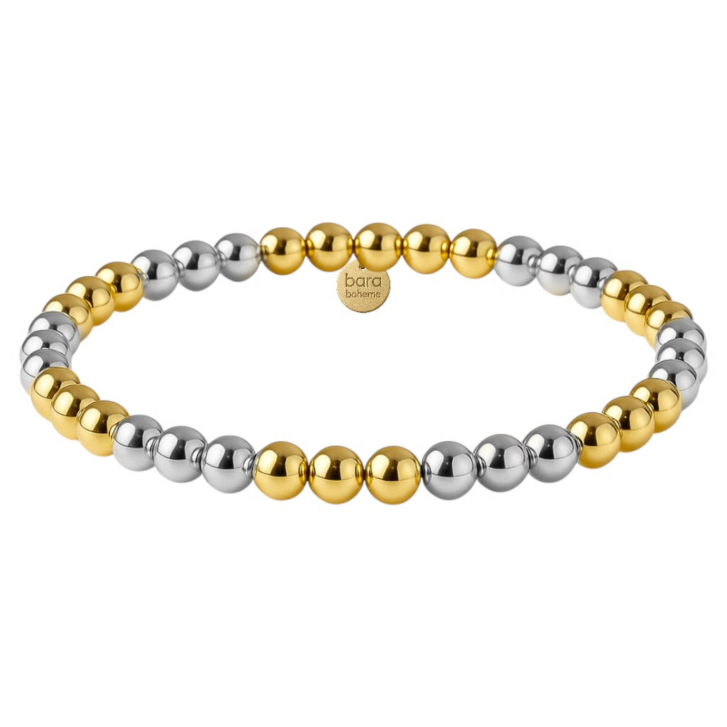 Triple 2Tone 5MM | Beaded Bracelet