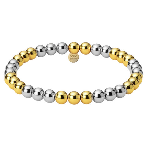 Triple 2Tone 6MM | Beaded Bracelet