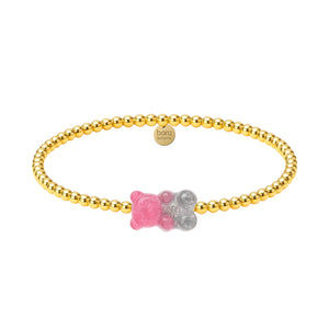 Ombre Gummy Bear | Gold Filled Beaded Bracelet