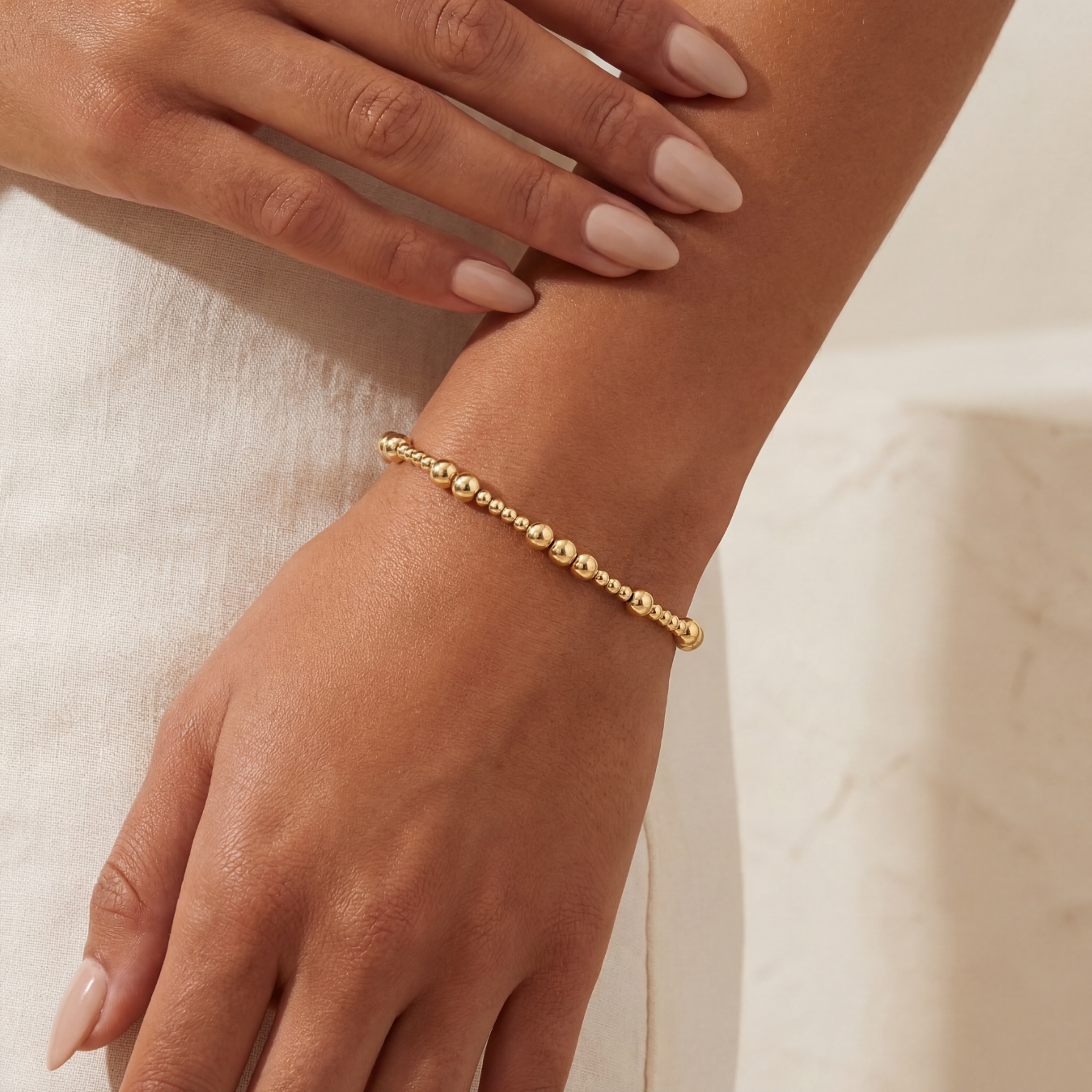 Brooke | Gold Filled Beaded Bracelet