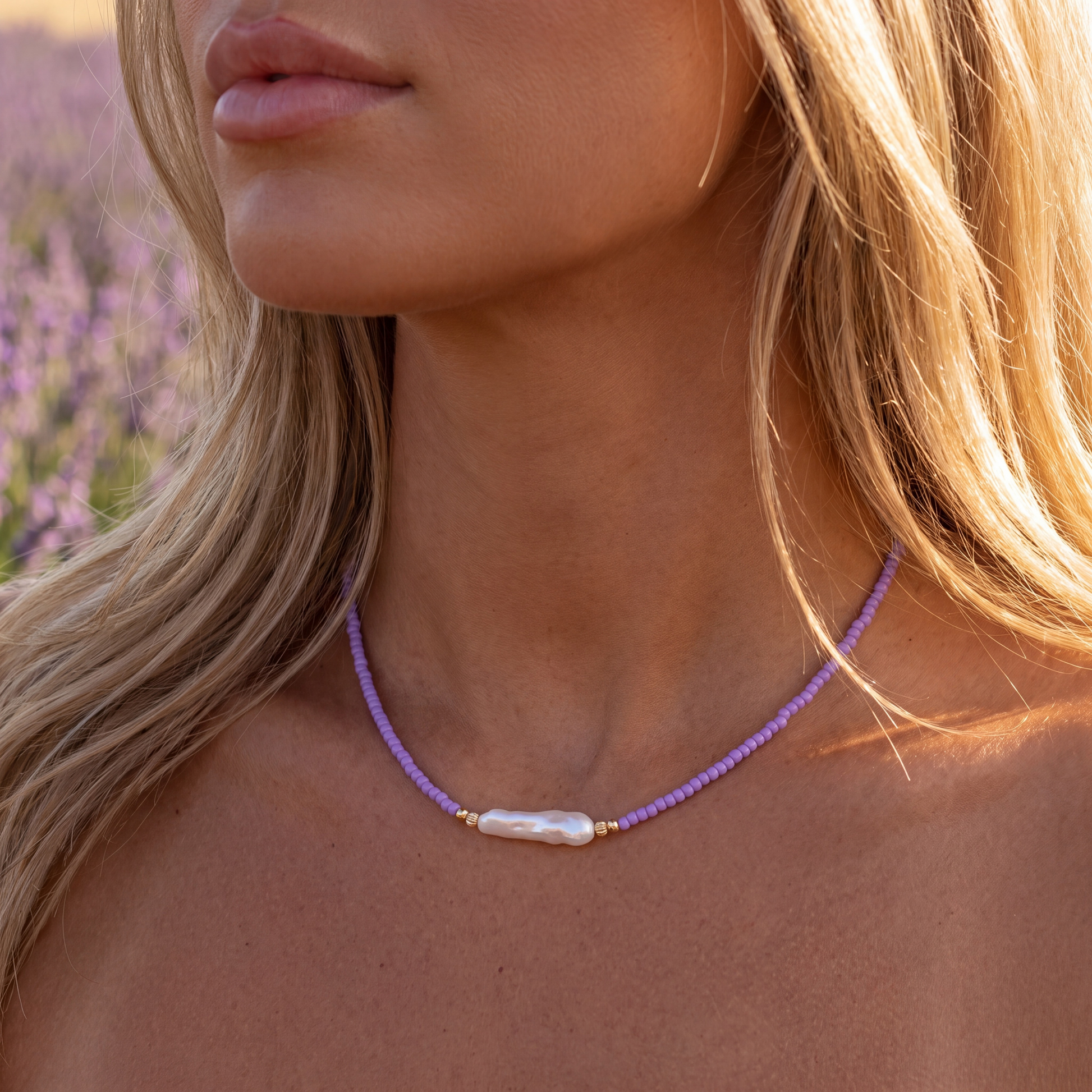 Day Dream + Pearl Beaded Necklace — Mystic