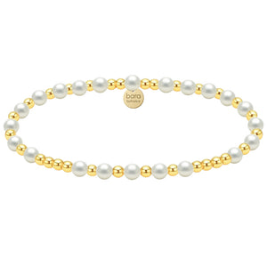 Venice Gold Filled Beaded Bracelet Stack
