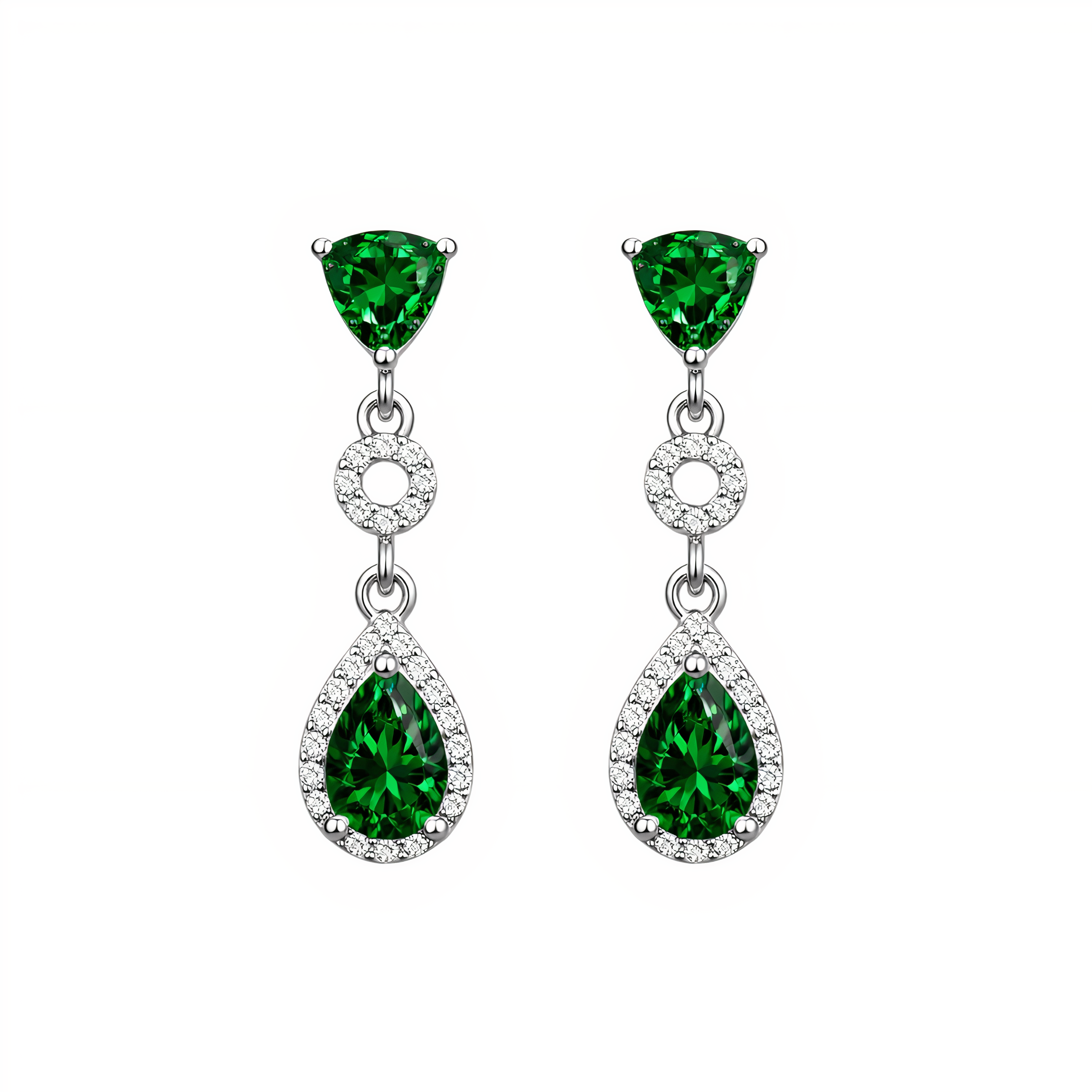 Verity | Pave Crystal Earrings
