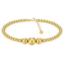 Gold Filled Beaded Anklet